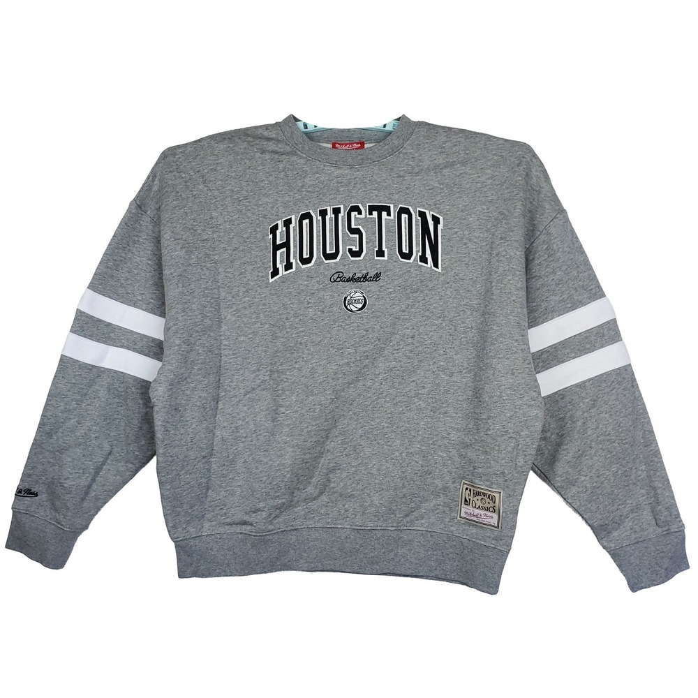 Houston Rockets Mitchell & Ness NBA Womens Medium Sweatshirt Gray NWT
